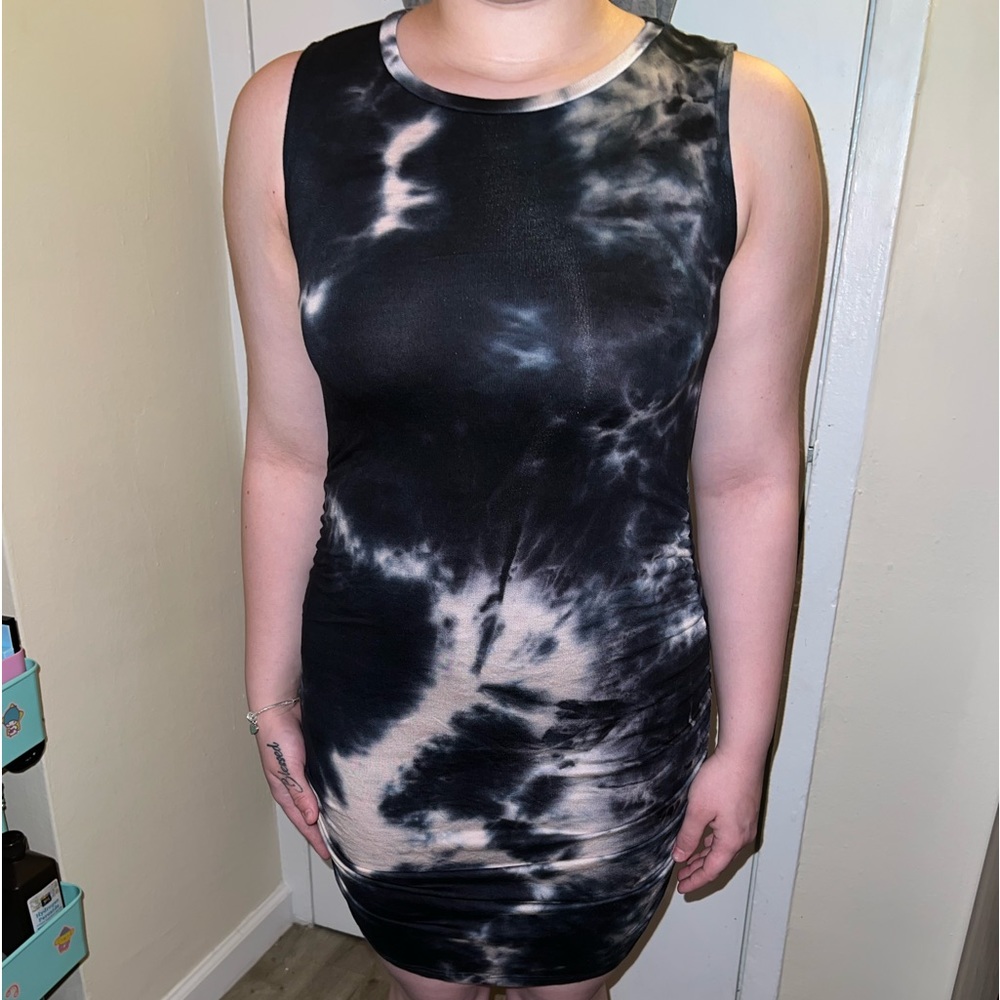 AntiStar Blue Tie-dye Summer dress